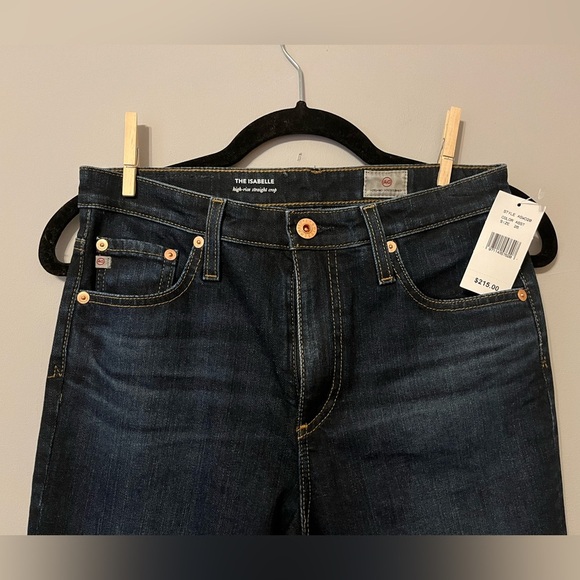 AG Adriano Goldschmied THE ISABELLE High-rise Straight Crop Size 26 - Picture 6 of 10
